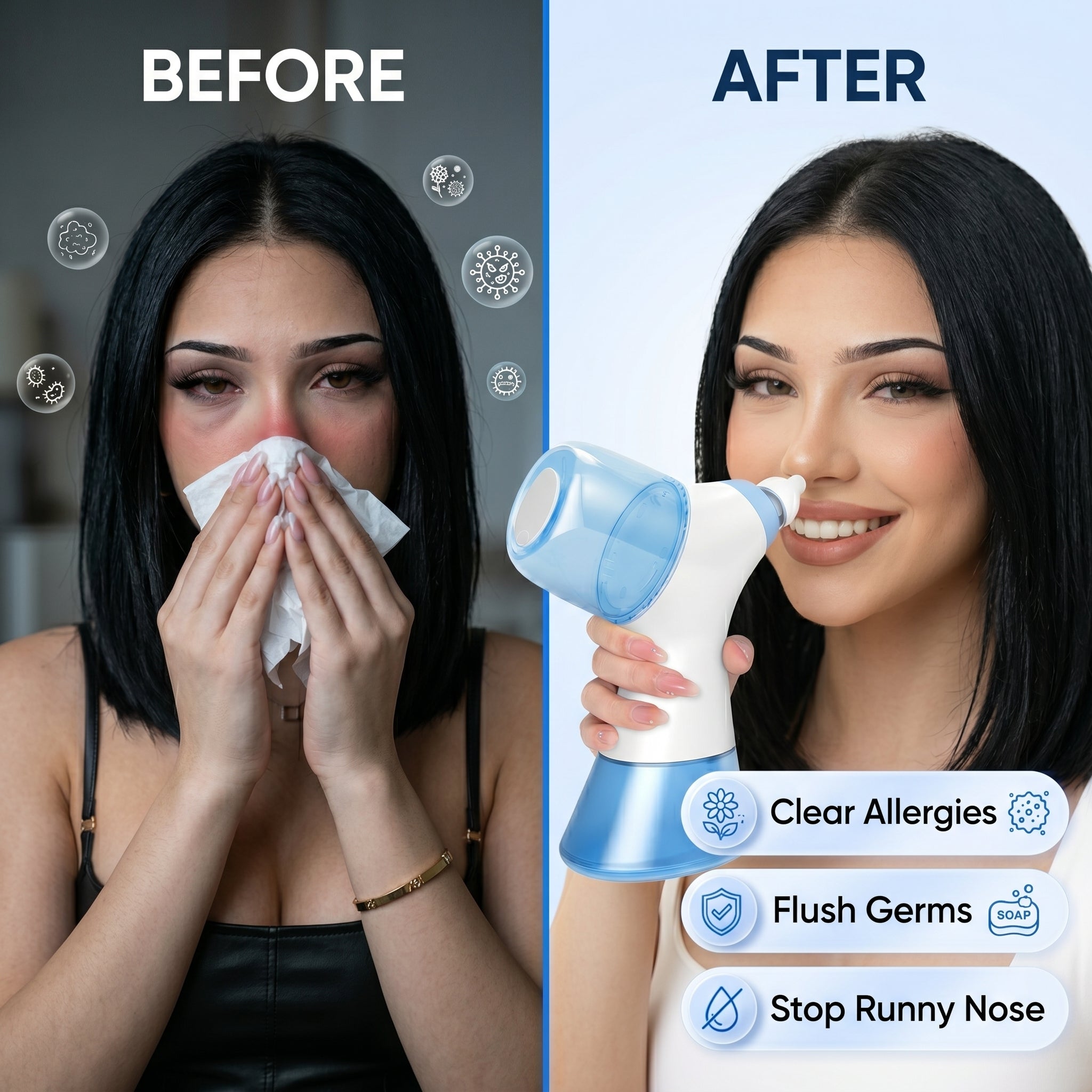 NEBULIX BreathFree Pro before and after relief