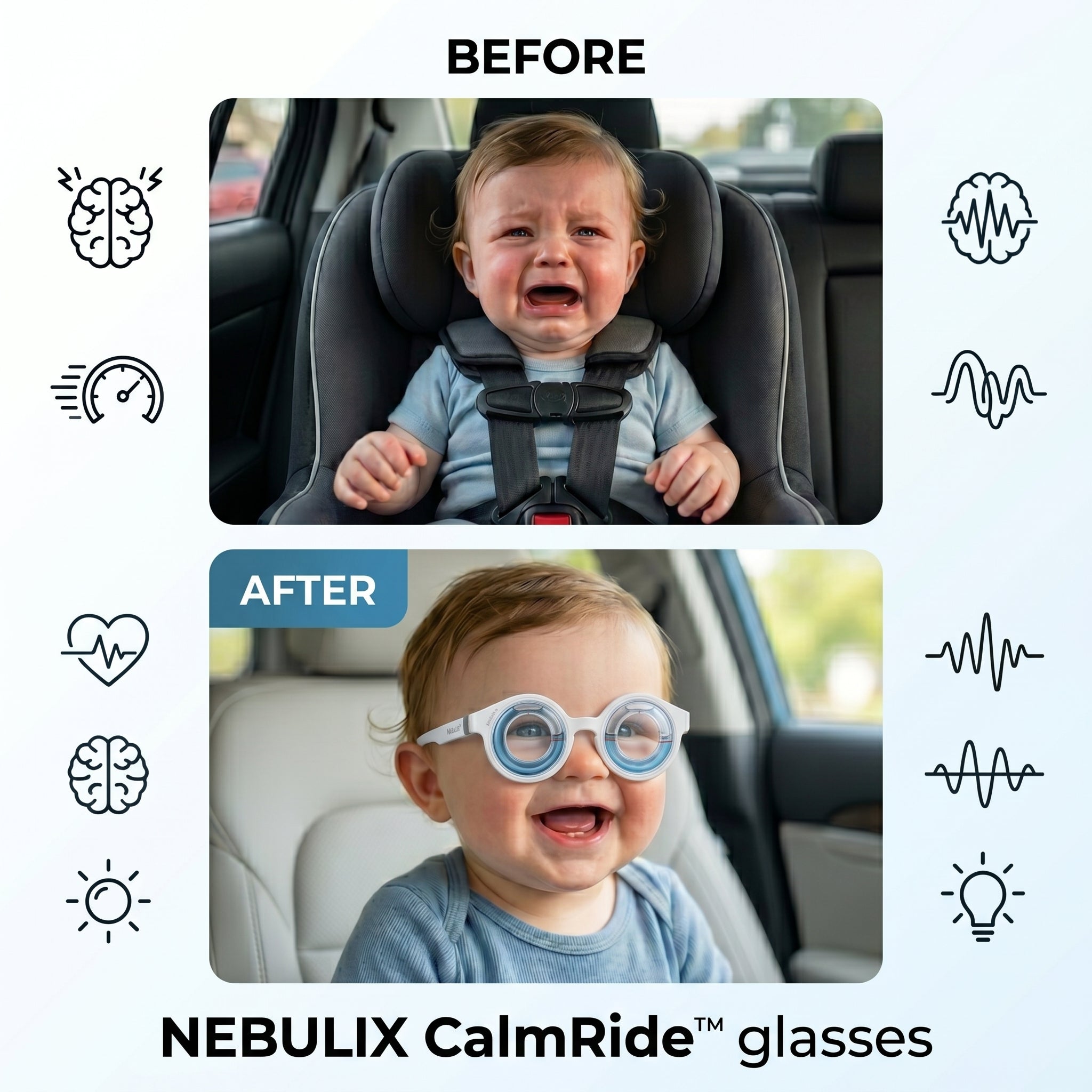 NEBULIX CalmRide before and after
